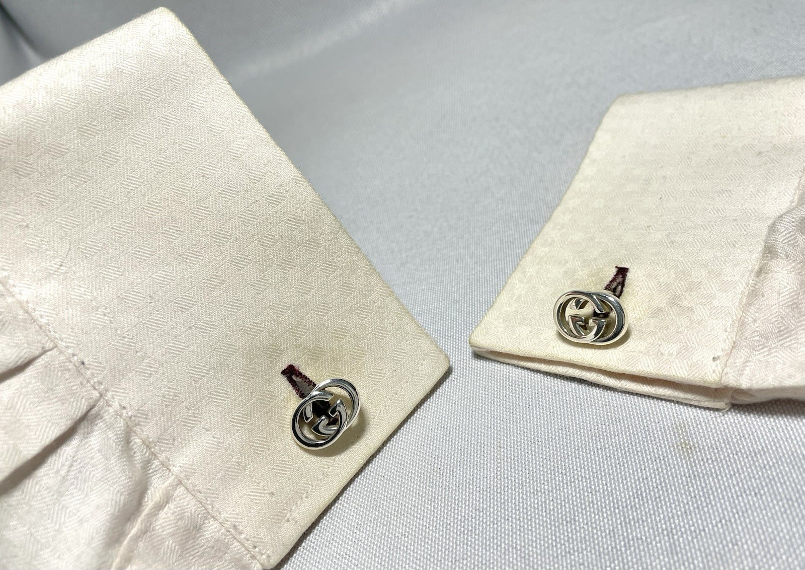 Auth [Rare] GUCCI Cufflinks interlocking Double G… - image 10