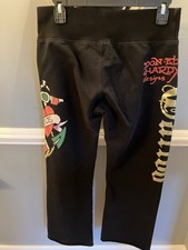 Ed hardy by christian audigier Sweatpants Black Med Graphics Tattoo Heart