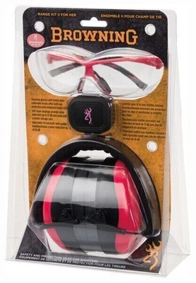 Browning Hear Pro Range II Kit for Her 1 lbs 3.2 oz Pink 126373