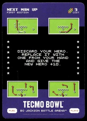 2026 Bo Jackson Battle Arena TECMO BOWL BOBA PL51 PL-51 Next Man Up