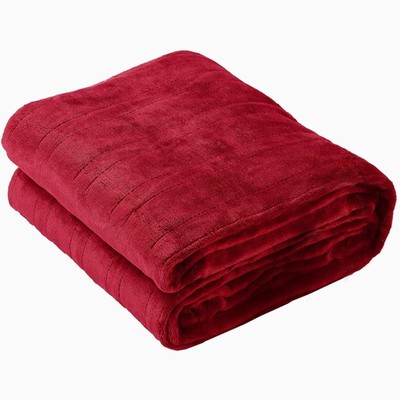 Tefici Electric Heated Blanket Throw, Super Cozy Soft 2-Layer Flannel 50 x 60 He