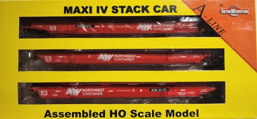 Coche apilable A Line By InterMountain escala HO Maxi IV tardío AOK EX noroeste #55371 | Zustand: New