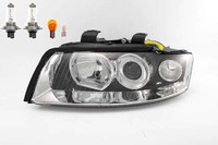 Scheinwerfer Passend FüR Audi A4 8E 11/00-11/04 Links Fahrerseite + Leuchtmittel