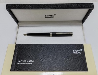 MONTBLANC PIX black and Platinum Ballpoint Pen 114797 - New & Authentic