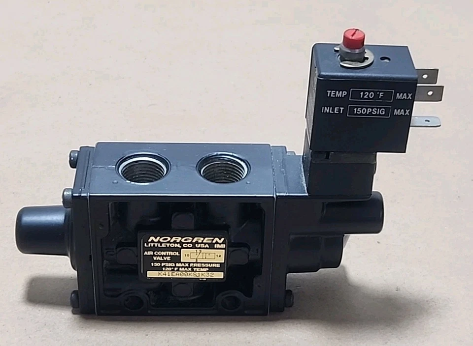 *NEW SURPLUS* Norgren K41EA00KS1K32 Air Control Valve 150Psi 110/120V + Warranty - Image 2 of 4