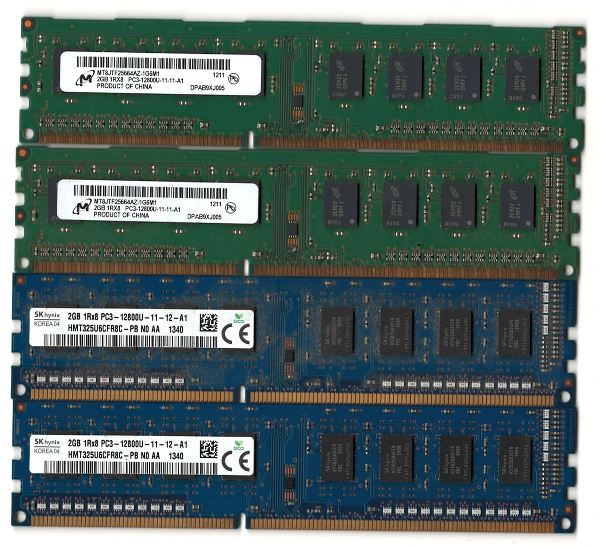 Pc3-12800U (Ddr3-1600) Bus Speed DIMM Computer Memory (RAM) for