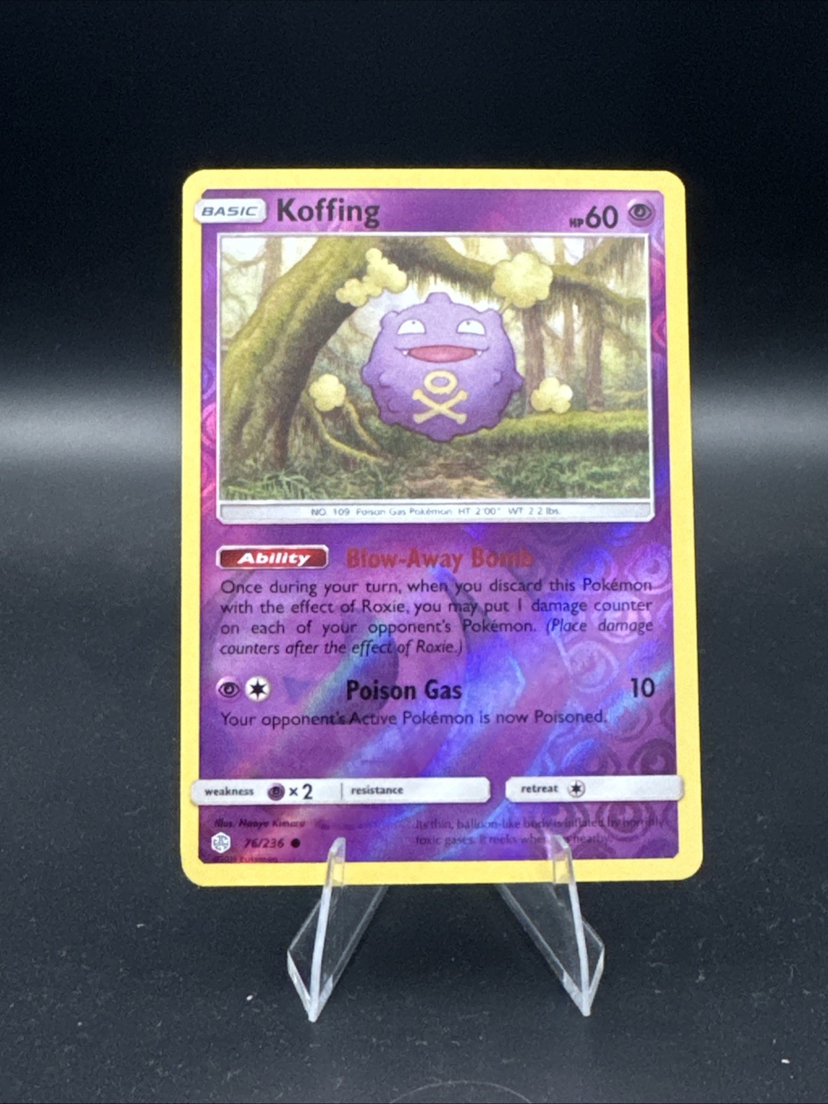 Koffing 76/236 Sm-Cosmic Eclipse Reverse Holo