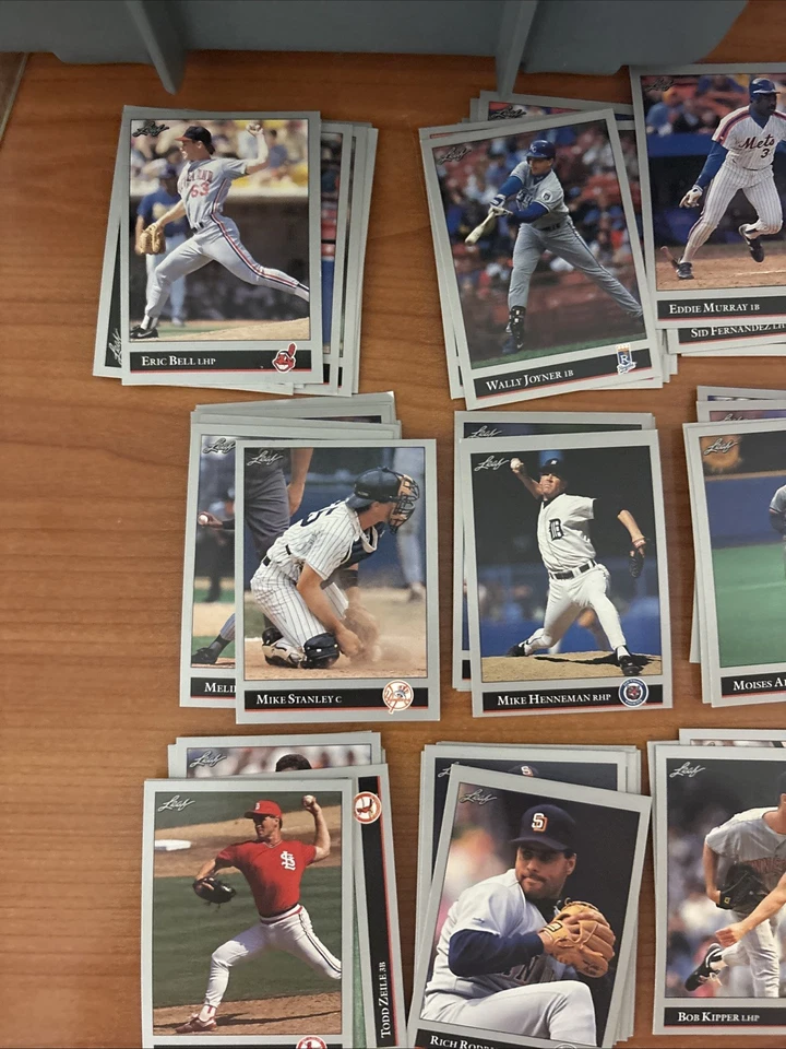 Lote de tarjetas base MLB Leaf 1992 Foto 2 de 4