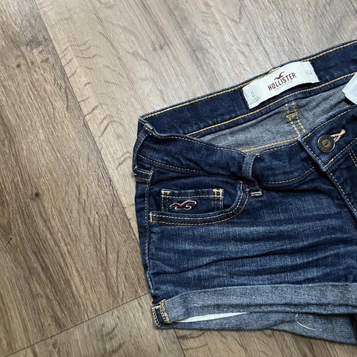 Hollister Dark Wash Mini Denim Shorts W28 - Picture 6 of 6