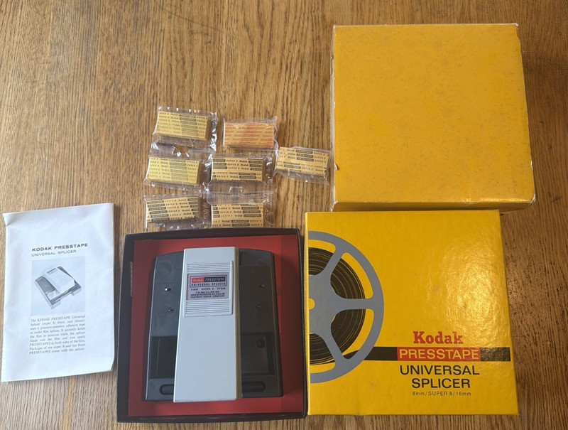 Kodak Presstape Universal Film Splicer – Original Box - 8mm / Super8 / 16mm