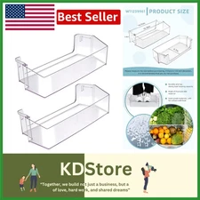 2-Pack Refrigerator Door Shelf Bin RIGHT Compatible with Whirlpool Refs Repla...