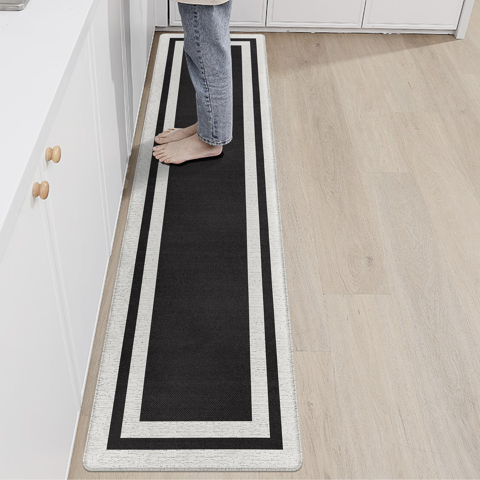 Anti Fatigue Kitchen Mat Long Kitchen Mats for Floor Non Slip Waterproof Kitc...