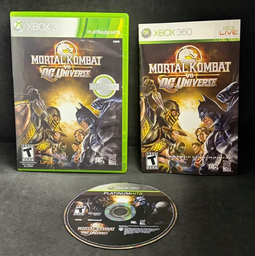 Mortal Kombat vs DC Universe (Xbox 360) Complete CIB Tested