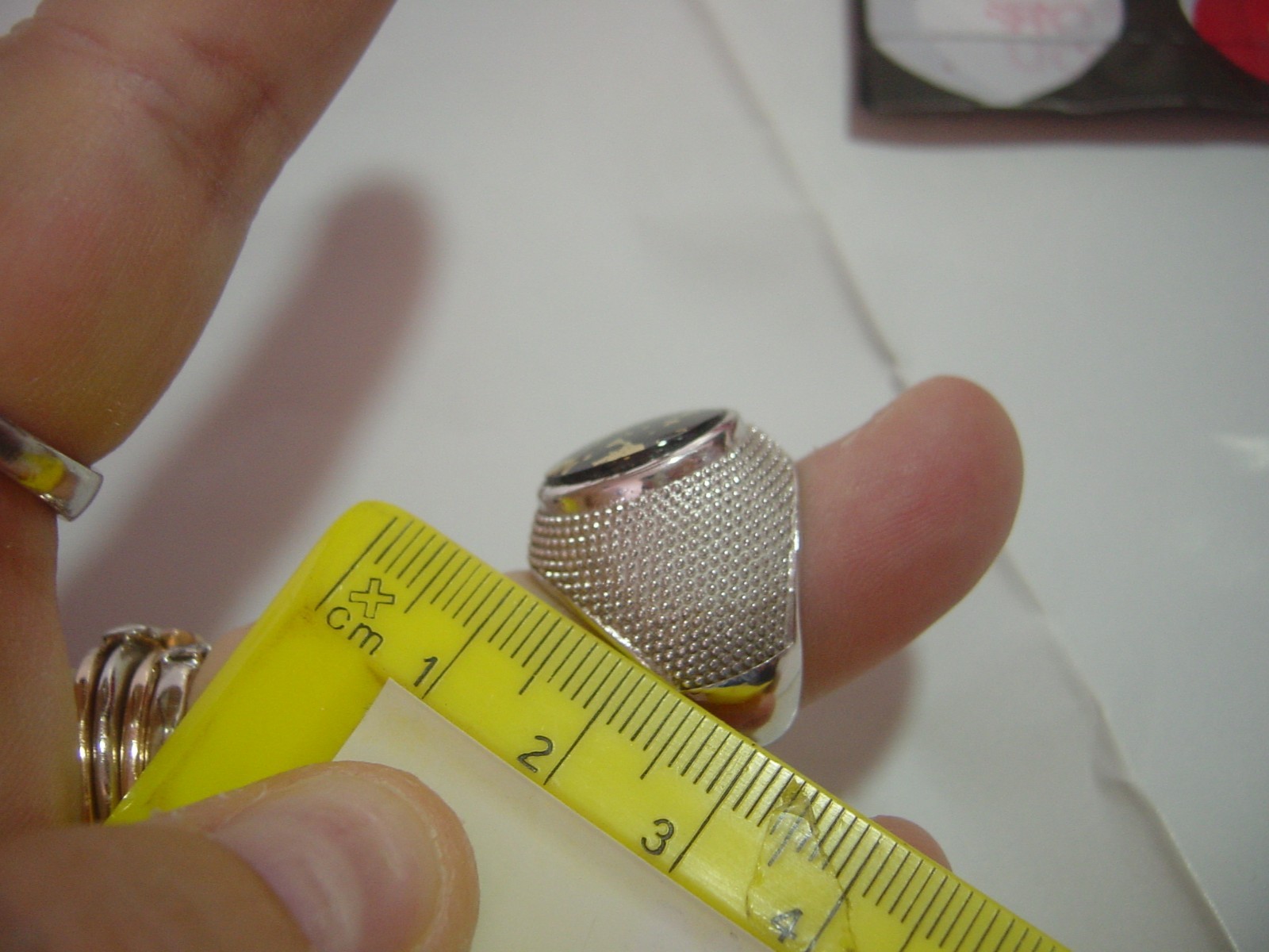 SOLID SILVER HEAVY RING-SUPERB GENUINE "NATURAL" … - image 10