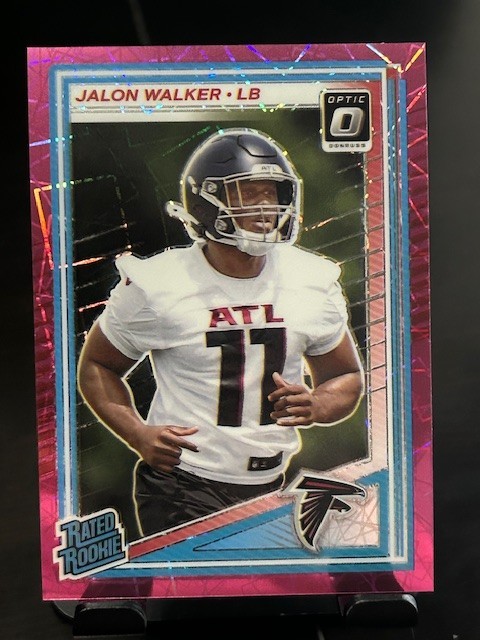 2025 Panini Donruss Optic - Rated Rookie Jalon Walker #290 Pink Velocity /99