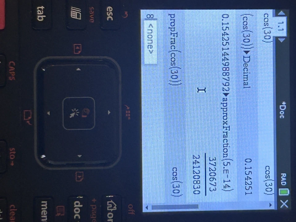 TI-Nspire CX II-T CAS Graphing Calculator, slightly used, Unlocked, English (UK) - Image 4 of 4