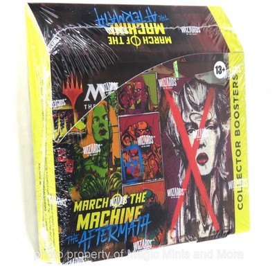 COLLECTOR Booster Box ~ MARCH OF THE MACHINE: AFTERMATH MtG 12 pack sealed Magic