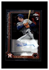 2025 Topps Chrome Rookie Autographs #RA-ZD Zach Dezenzo RC Houston Astros