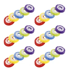  30PCS Fishing String Spools: 60mm Silicone Fishing Line Spool Holders Round