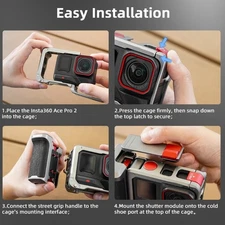 Slip Proof Silicone Handle Camera Cage Cold Shoe Mounts for Vlog Accessories