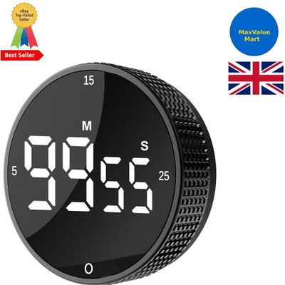 Verbesserter magnetischer digitaler Küchen- & Produktivitäts-Timer lauter Alarm visueller Pomodoro
