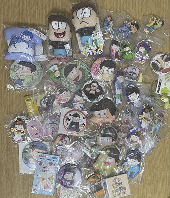 Osomatsu-san Goods lot Tin badge Keychain Acrylic stand Jyushimatsu Todomatsu