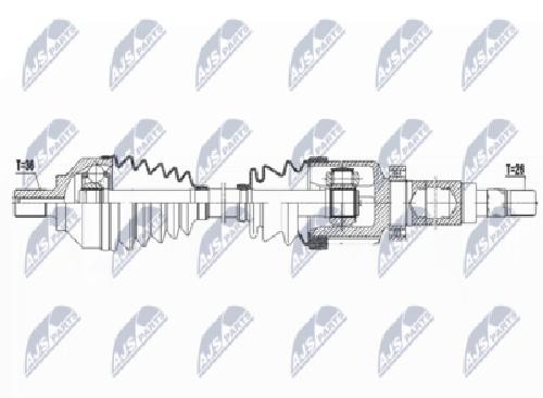 Original NTY Drive Shaft NPW-FR-082 For Ford Volvo