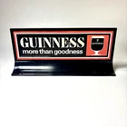 Vintage Guinness Beer Plastic Bar Top Sign 9.5 X 4 More Than Goodness