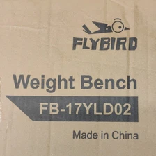 FLYBIRD Weight Bench, Adjustable Strength Training Bench FB-17YLD02 Black