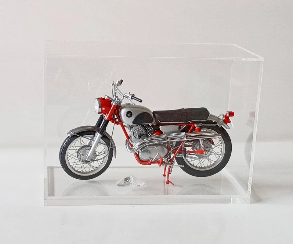 Kit Modelo Moto Ebbro Honda Cl72 (1962) Escala 1/10 con Pantalla Acrílica Foto 2 de 4