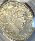 1908-D 50C Barber Silver Half PCGS AU58 - Beautiful Original Toning