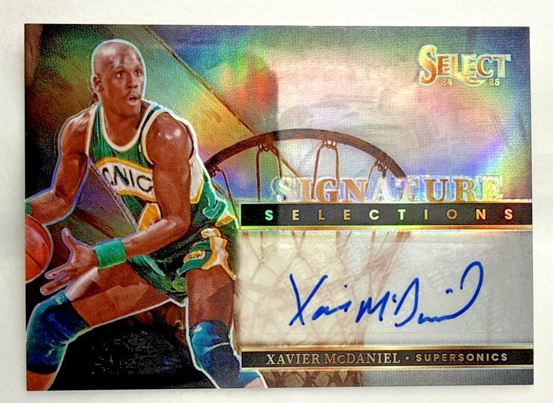 2024-25 Panini Select - Signature Selections Xavier McDaniel #SS-XAV (AU)