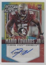 2015 Prizm Collegiate Draft Picks Tie-Dye 30/49 Mario Edwards Jr #221 Auto 05qn