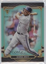 2022 Topps Triple Threads Aquamarine 94/150 George Brett #5 HOF b7z