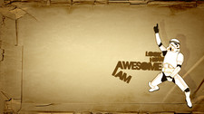 Star Wars stormtrooper typography simple Custom Gaming Mat Desk 4030