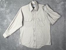 VTG Wrangler Shirt Men Large Gray LS Button Up Red Kap Workwear USA Made 70s 80s