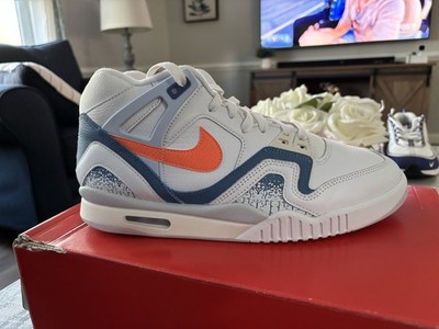 Nike Air Tech Challenge 2 High Top Men s Athletic Sneaker Stone Blue FZ9033-101