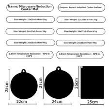 Silicone Heat Pad Oil Proof Protector For Kitchen Use For Induction Cooktop