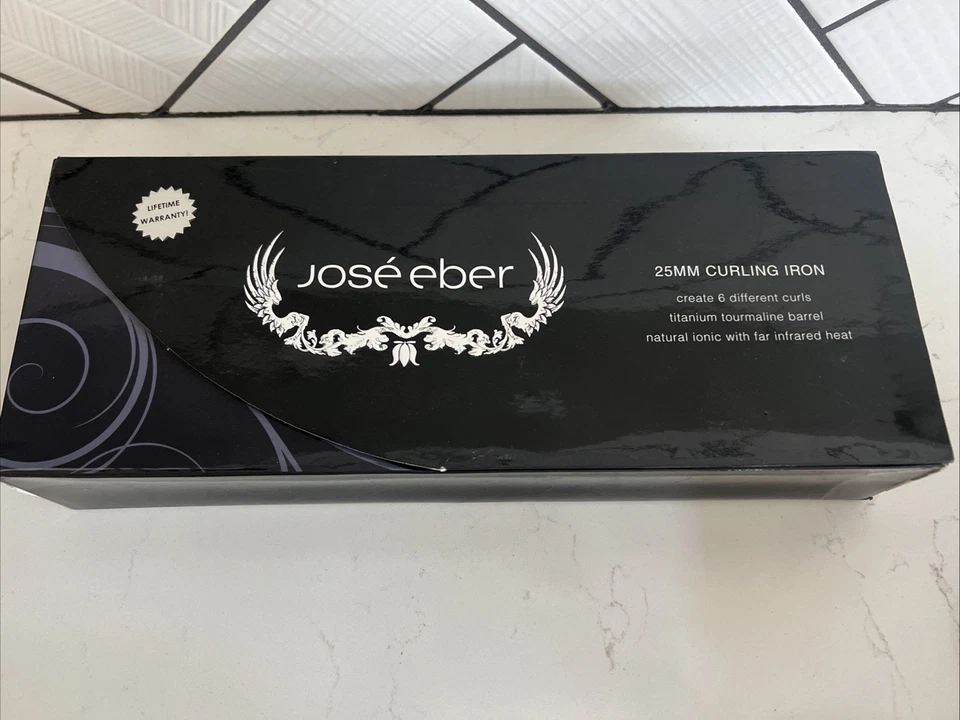 Jose Eber: Clipless Curling Iron 1" (25mm) - Black, Ceramic Barrel, Ion Tech - Image 4 of 4