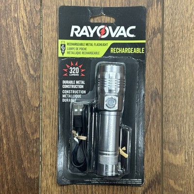 Rayovac LED Metal Rechargeable Flashlight ROVVNHAL8H