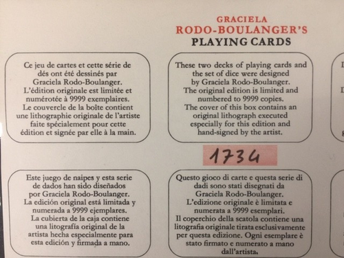 GRACIELA RODO BOULANGER-TRE MUSICISTI LITOGRAFIA FIRMATA A MANO CON CARTE DA GIOCO - Foto 19 di 22