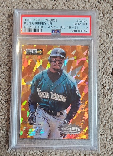 1996 UD Collector's Choice Ken Griffey Jr. PSA 10 You Crash the Game #CG26 POP 9