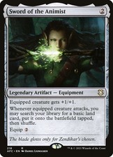 Sword of the Animist 218 NM Forgotten Realms Commander MTG