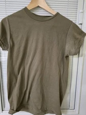 Small-  US Military Tan 499 Troop Support Shirt T-shirt Short Sleeve Skillcraft