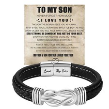 DIOWUS To My Son/Grandson Bracelet From Mom Grandmother, X-Large, SON-3