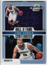 2018-19 Panini Contenders Optic Hall of Fame Blue Cracked Ice Tony Parker #2