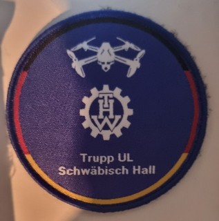 Altes Abzeichen Patch THW Drohnenpilot groß