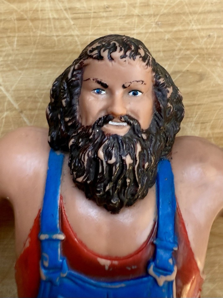 WWF LJN Wrestling Superstars HILLBILLY JIM with No Hat Rubber
