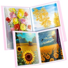 60 Pages A2 and A3 Diamond Painting Storage Book Diamond Art Portfolio Folder...