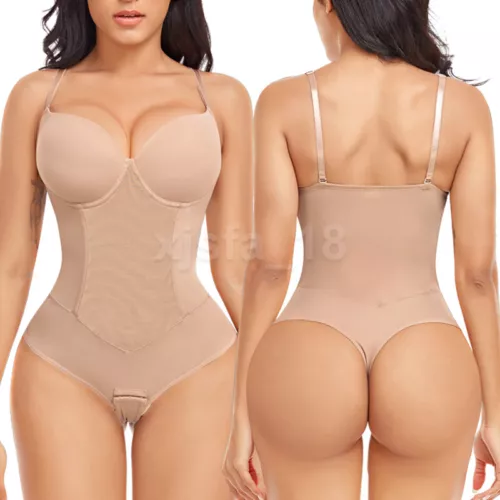 Seamless Bodysuit for Women Tummy Control Shapewear Sculpting Thong Body Shaper - Picture 35 of 62